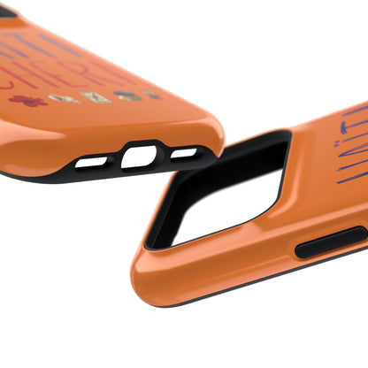 Haiti Chéri Magnetic Phone Case — Impact-Resistant Orange iPhone Cover