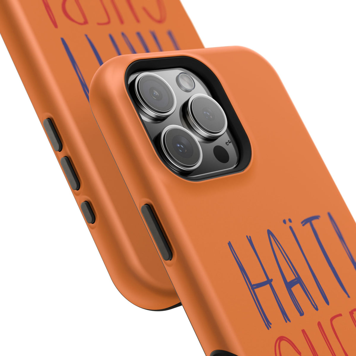 Haiti Chéri Magnetic Phone Case — Impact-Resistant Orange iPhone Cover
