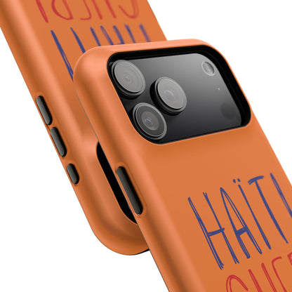Haiti Chéri Magnetic Phone Case — Impact-Resistant Orange iPhone Cover