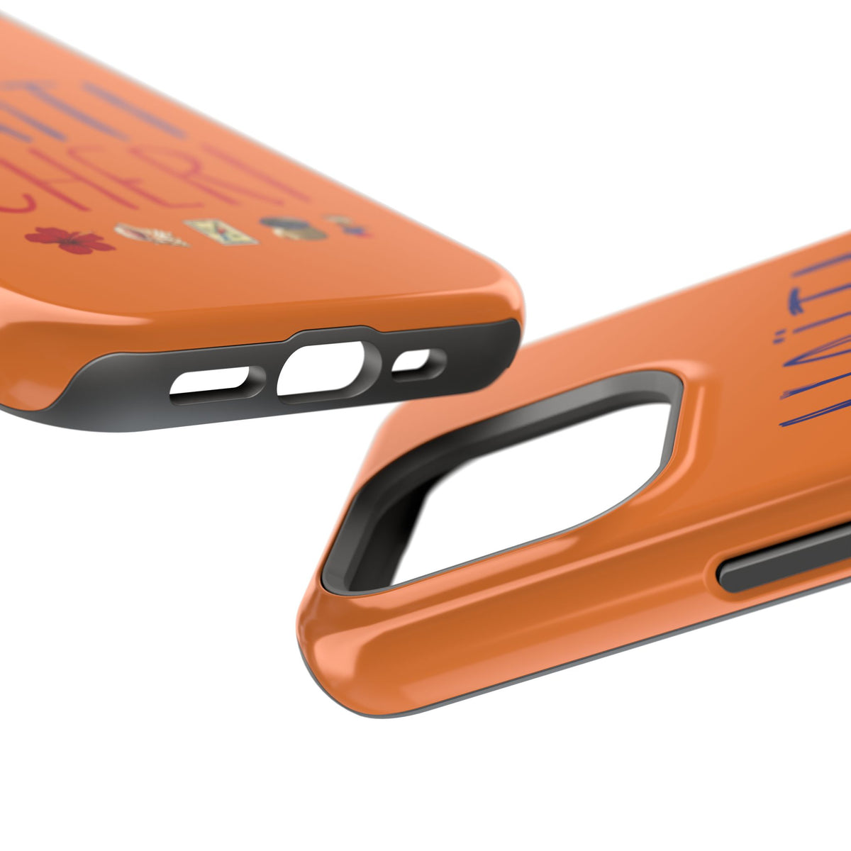 Haiti Chéri Magnetic Phone Case — Impact-Resistant Orange iPhone Cover