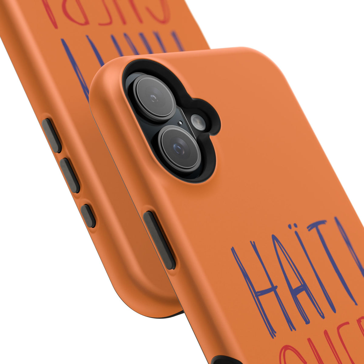 Haiti Chéri Magnetic Phone Case — Impact-Resistant Orange iPhone Cover