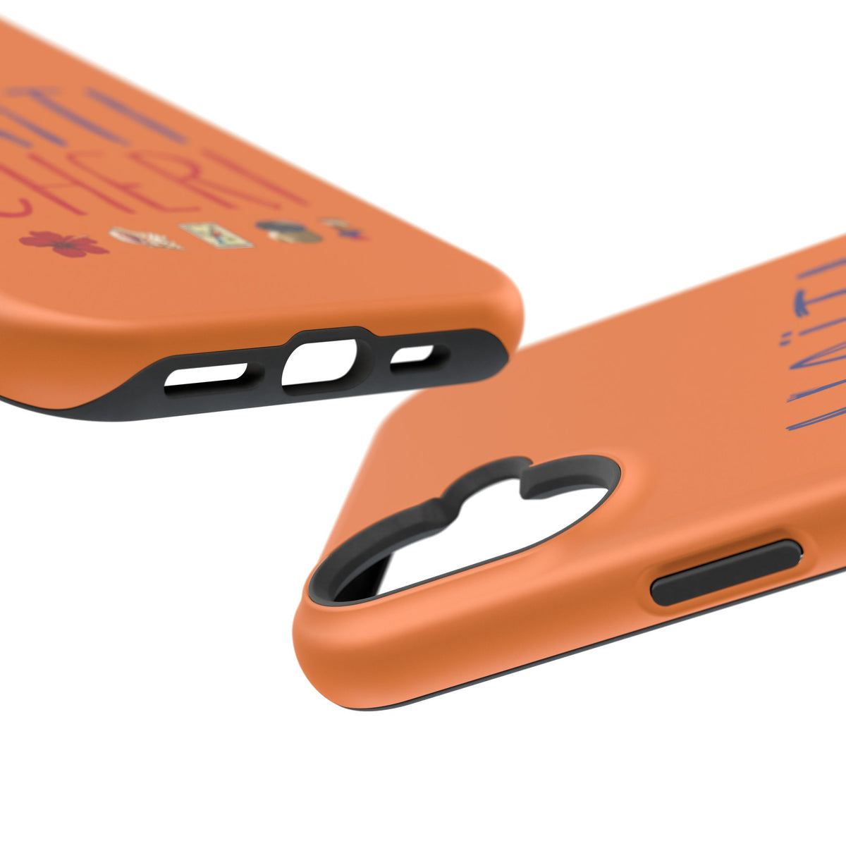 Haiti Chéri Magnetic Phone Case — Impact-Resistant Orange iPhone Cover