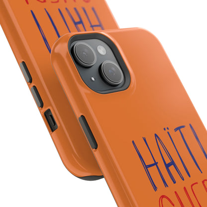 Haiti Chéri Magnetic Phone Case — Impact-Resistant Orange iPhone Cover