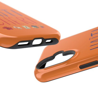 Haiti Chéri Magnetic Phone Case — Impact-Resistant Orange iPhone Cover