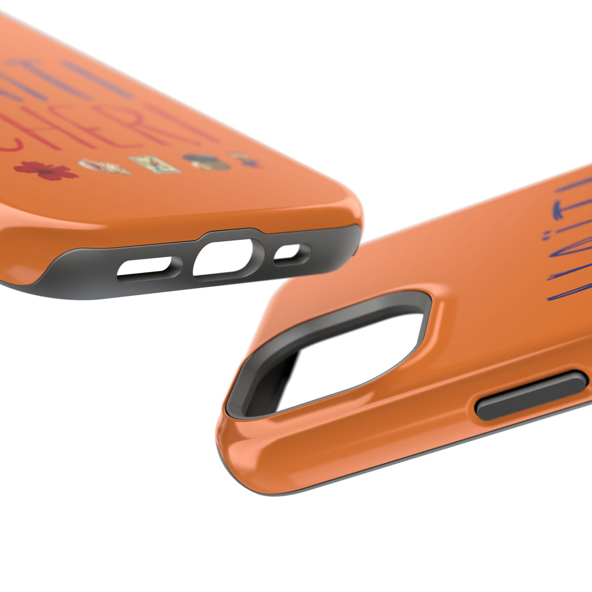 Haiti Chéri Magnetic Phone Case — Impact-Resistant Orange iPhone Cover