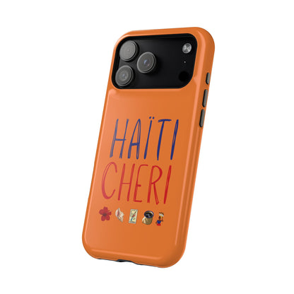 Haiti Chéri Magnetic Phone Case — Impact-Resistant Orange iPhone Cover
