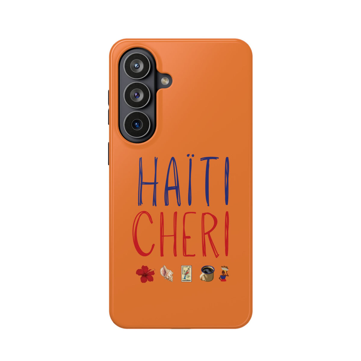 Haiti Chéri Magnetic Phone Case — Impact-Resistant Orange iPhone Cover