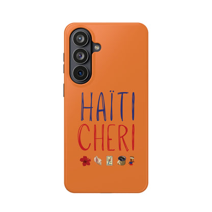 Haiti Chéri Magnetic Phone Case — Impact-Resistant Orange iPhone Cover
