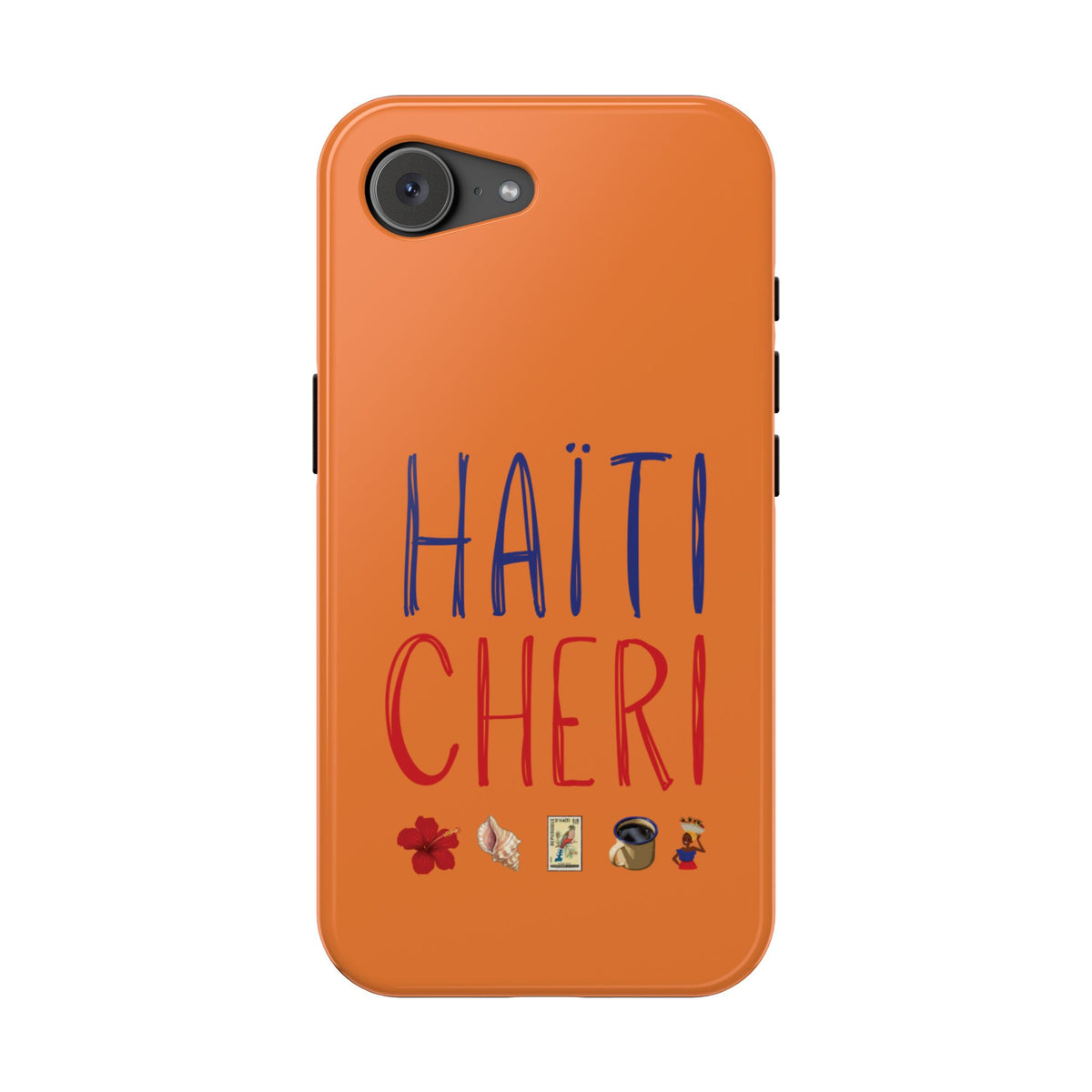 Haiti Chéri Magnetic Phone Case — Impact-Resistant Orange iPhone Cover