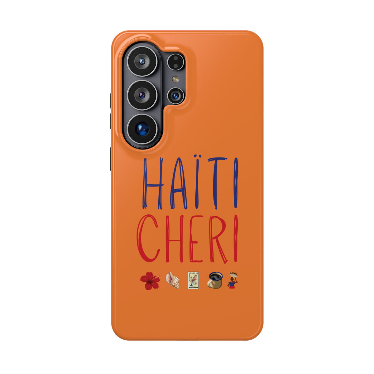 Haiti Chéri Magnetic Phone Case — Impact-Resistant Orange iPhone Cover
