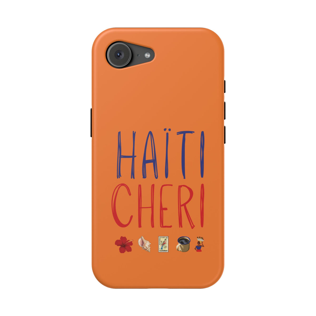 Haiti Chéri Magnetic Phone Case — Impact-Resistant Orange iPhone Cover