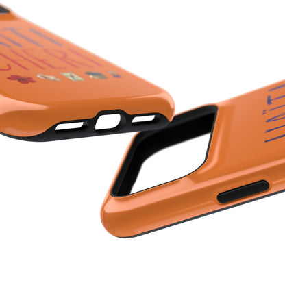 Haiti Chéri Magnetic Phone Case — Impact-Resistant Orange iPhone Cover